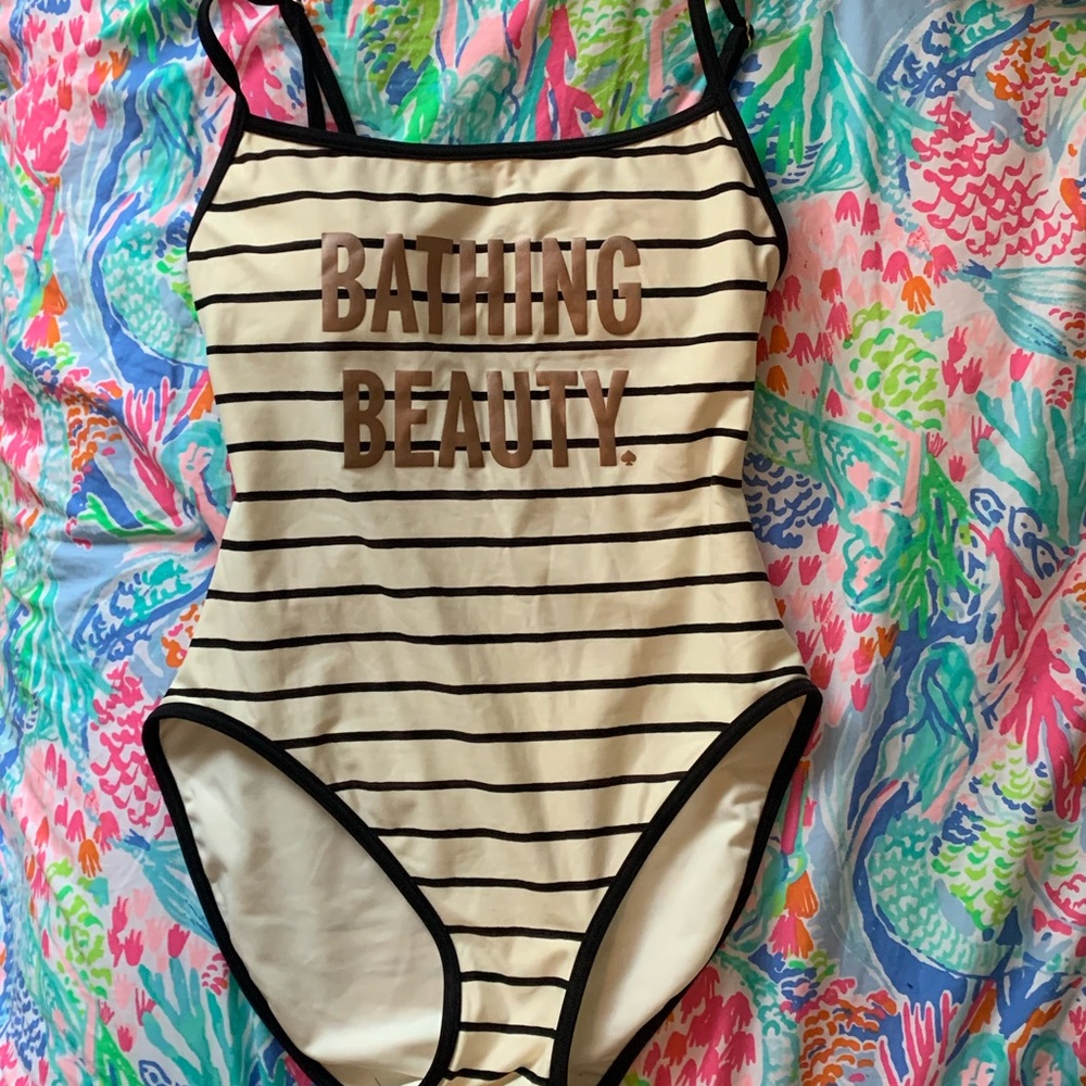 Kate spade bathing suit size Small. Black & white